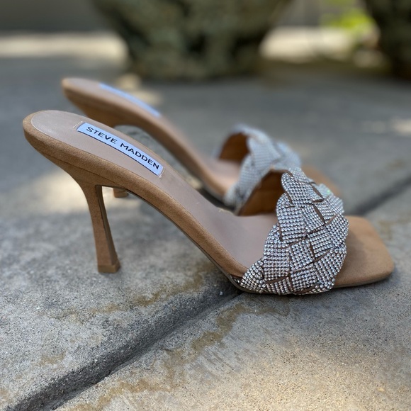 Steve Madden Rhinestone Mules NWOT - Picture 4 of 6